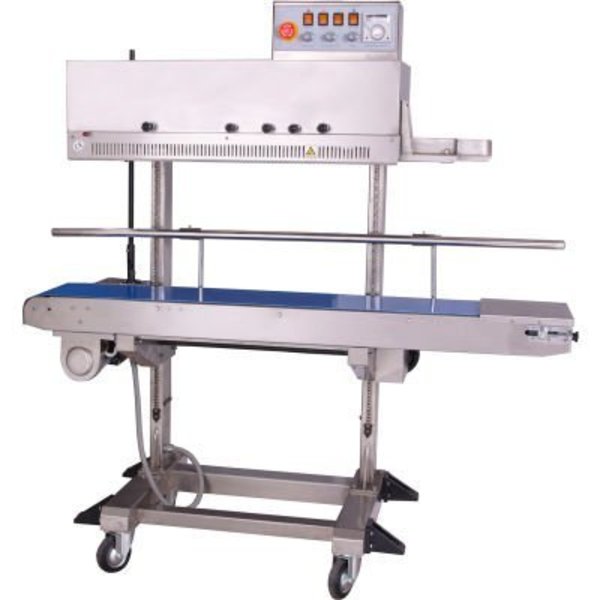 Sealer Sales Sealer Sales Free Standing Vertical Band Sealer w/ Dry Ink Coding, Stainless Steel FRM-1120LD